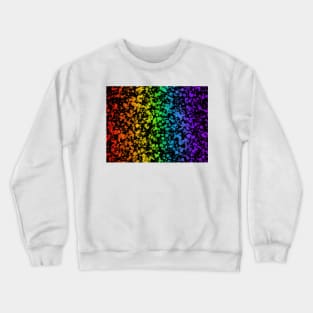 Rainbow splatter black Crewneck Sweatshirt